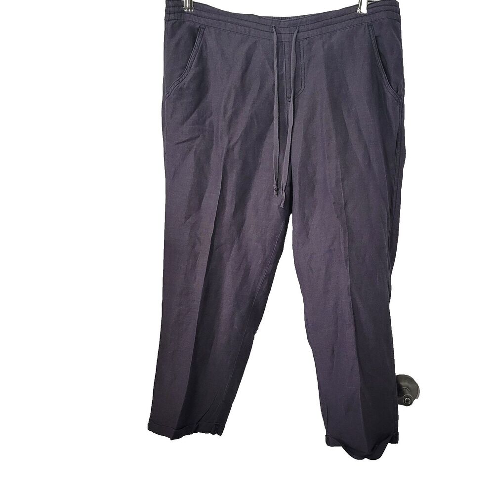 Maurices size 9/10 Pants linen elastic waistband drawstring lightweight pocket